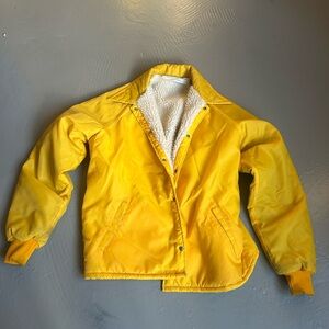 Yellow Jacket with Sherpa Lining
